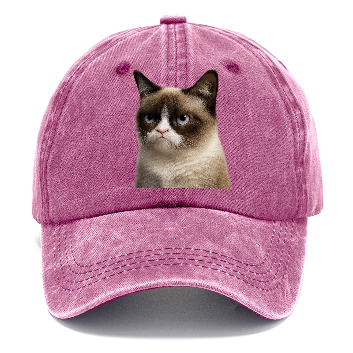 Grumpy Cat Expression  - Classic Cap - Dusty Rose(Rose)