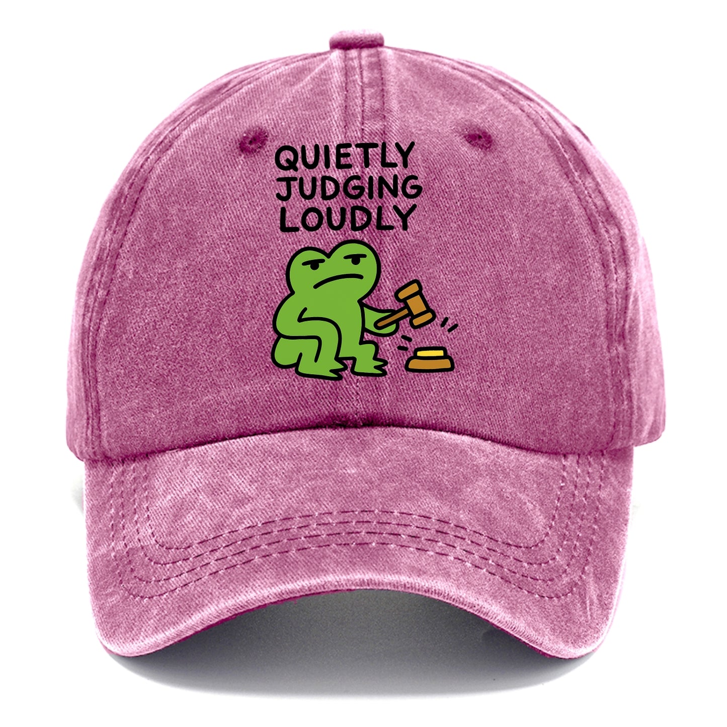 QUIETLY JUDGING LOUDLY | Silent gavel banging - Classic Cap - Dusty Rose(Rose)