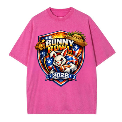 Bunny Bowl 2026 - Vintage T-shirt - Dusty Rose(Rose)