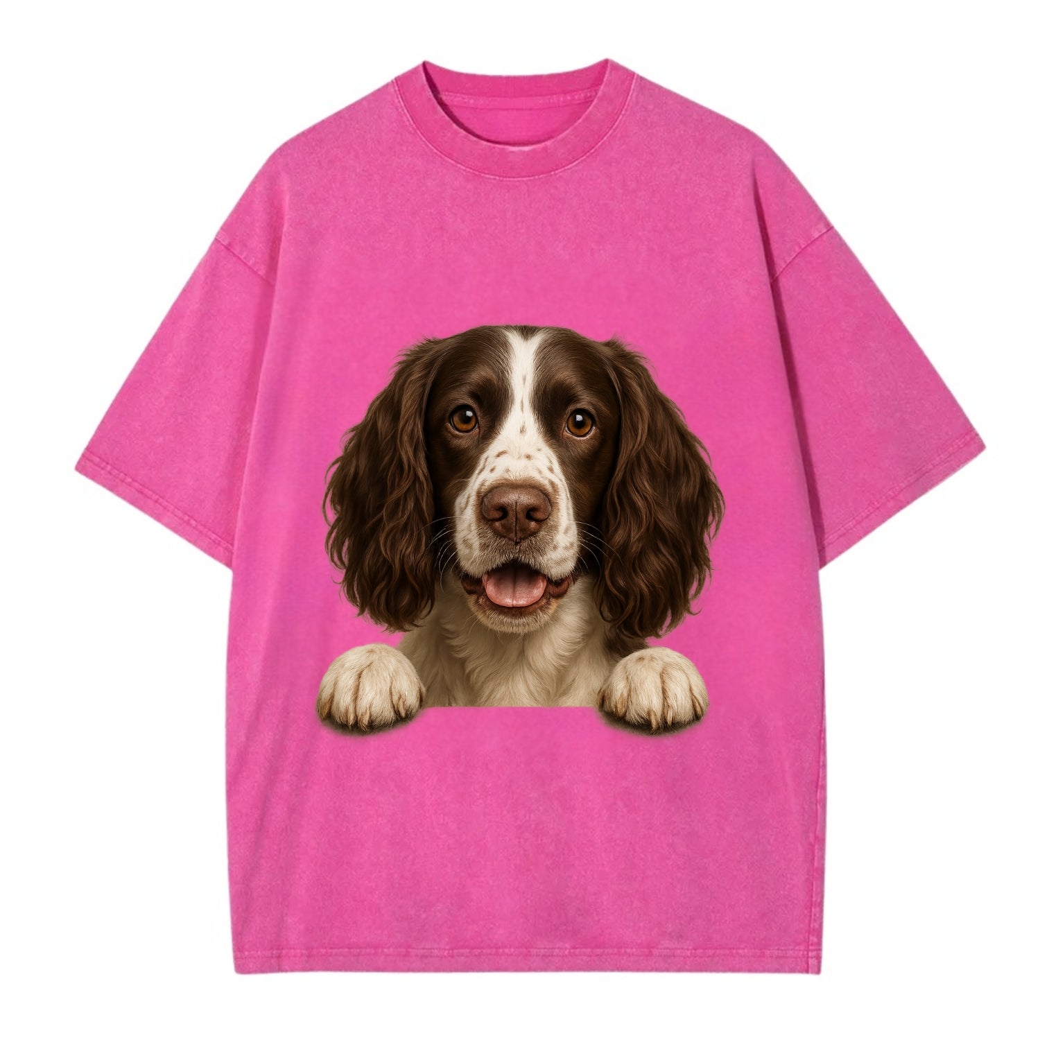 English Springer Spaniel  - Vintage T-shirt - Dusty Rose(Rose)