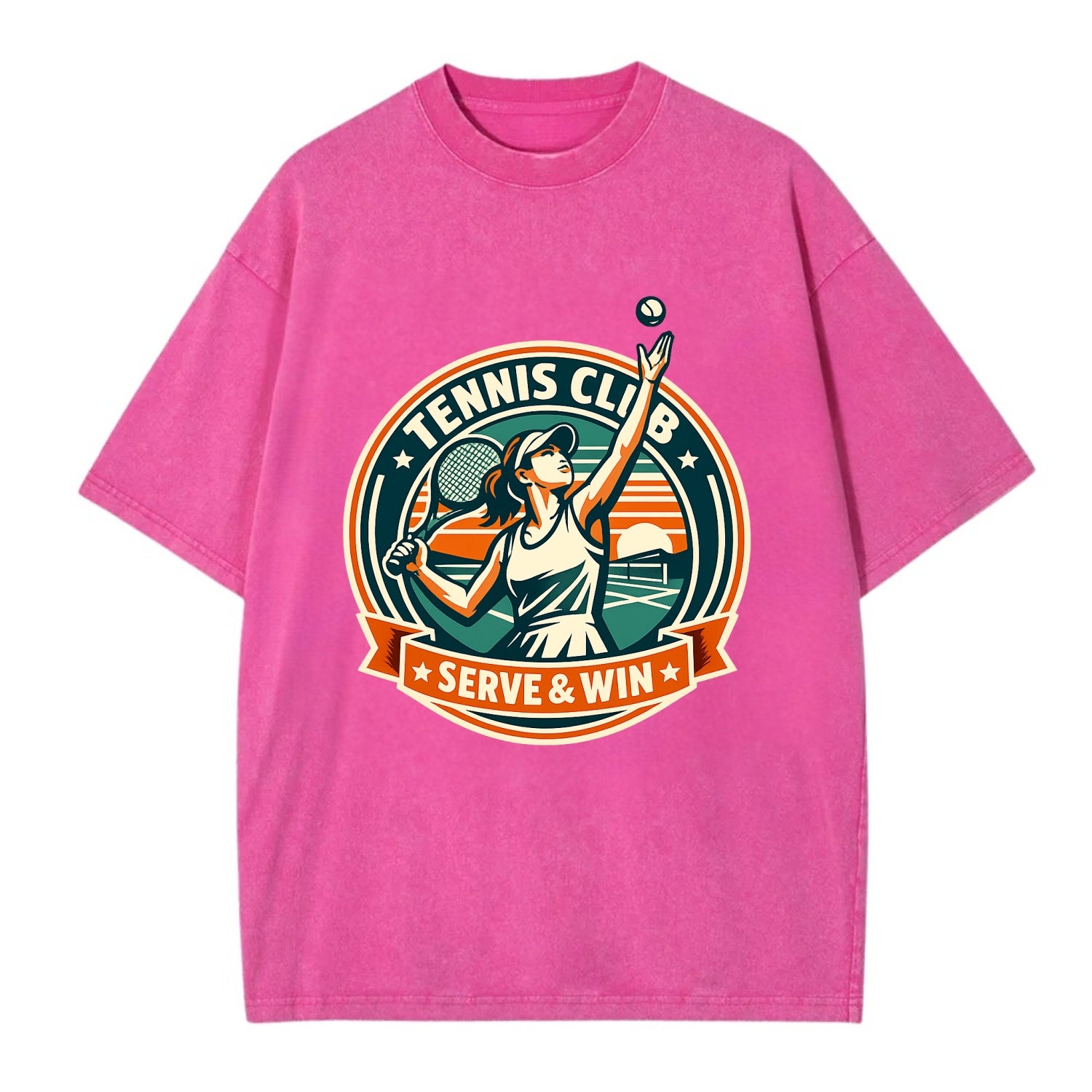 Ace of the Court - Vintage T-shirt - Dusty Rose(Rose)