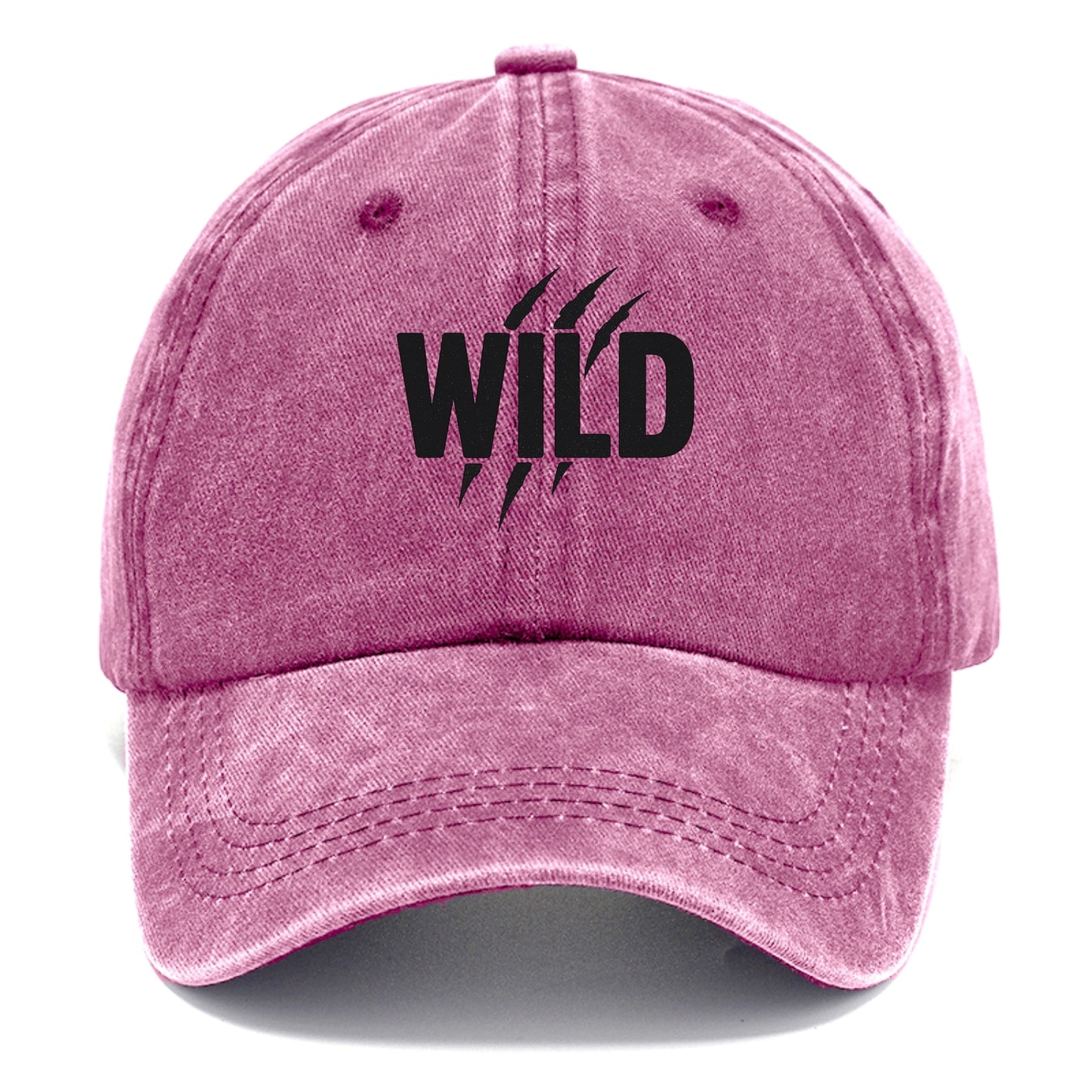 Bold typography design - "WILD" - untamed, natural, free - Classic Cap - Dusty Rose(Rose)