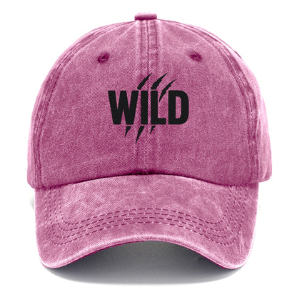 Bold typography design - "WILD" - untamed, natural, free - Classic Cap - Dusty Rose(Rose)