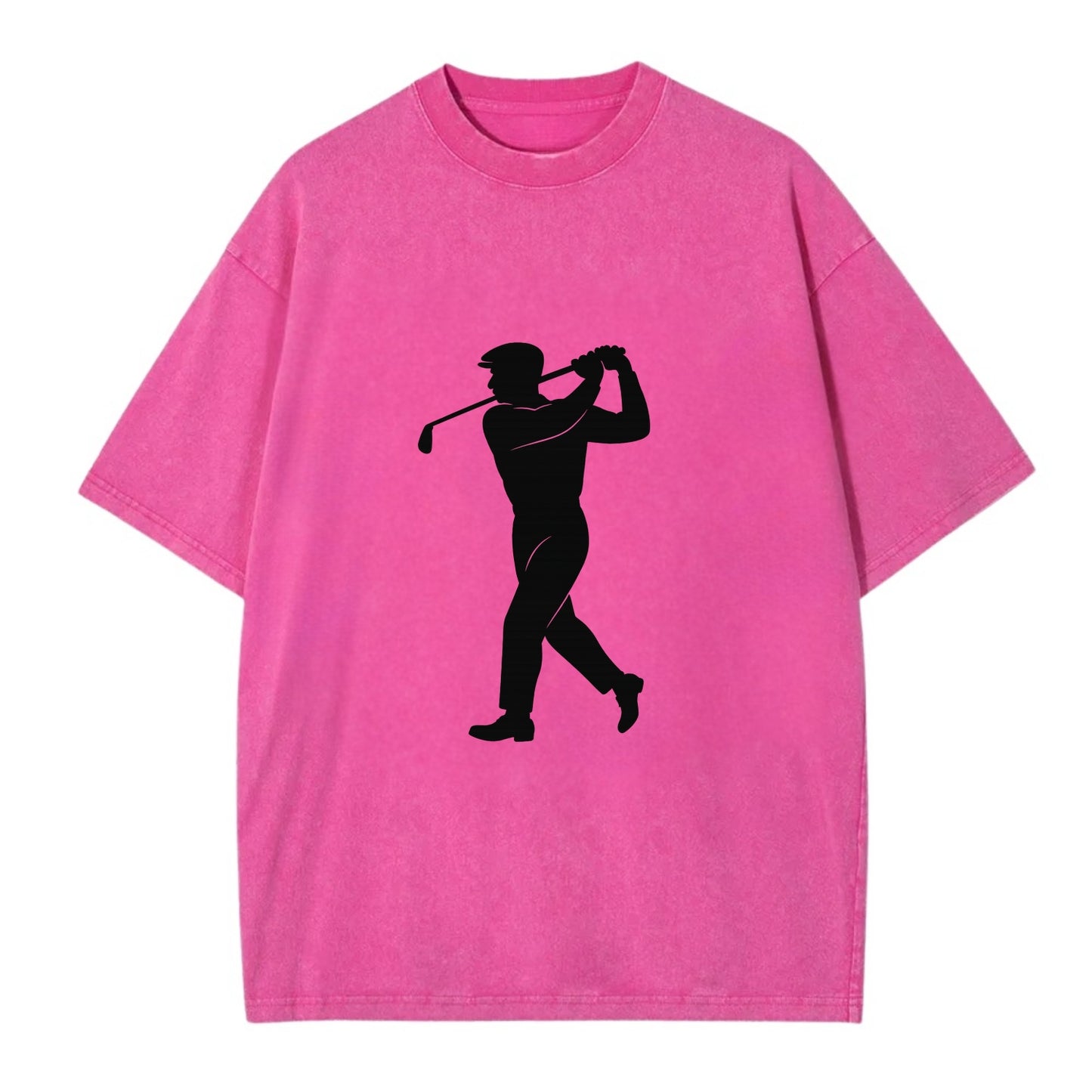 Golfer perfect swing follow-through - Vintage T-shirt - Dusty Rose(Rose)