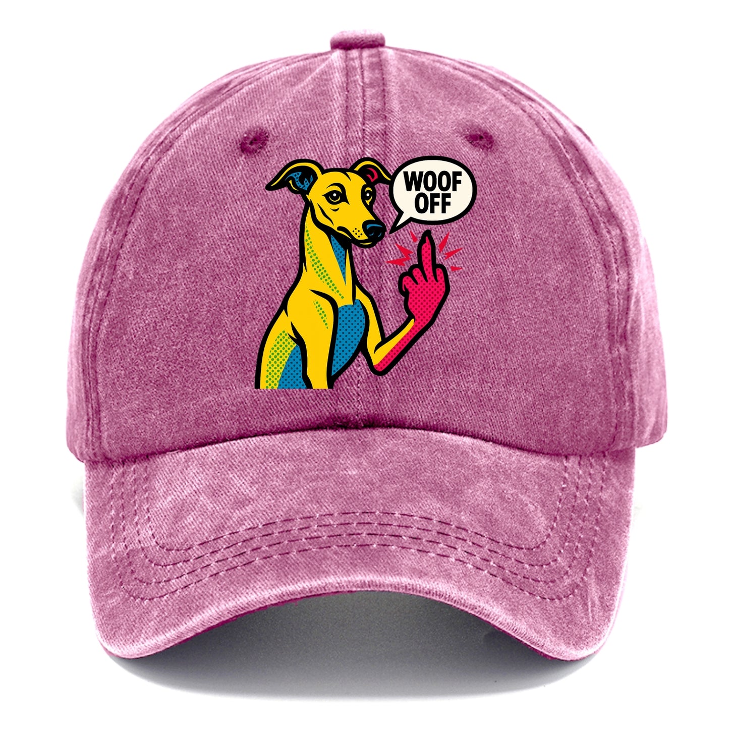Whippet sleek athletic greyhound-like, elegant long paw giving sass - Classic Cap - Dusty Rose(Rose)