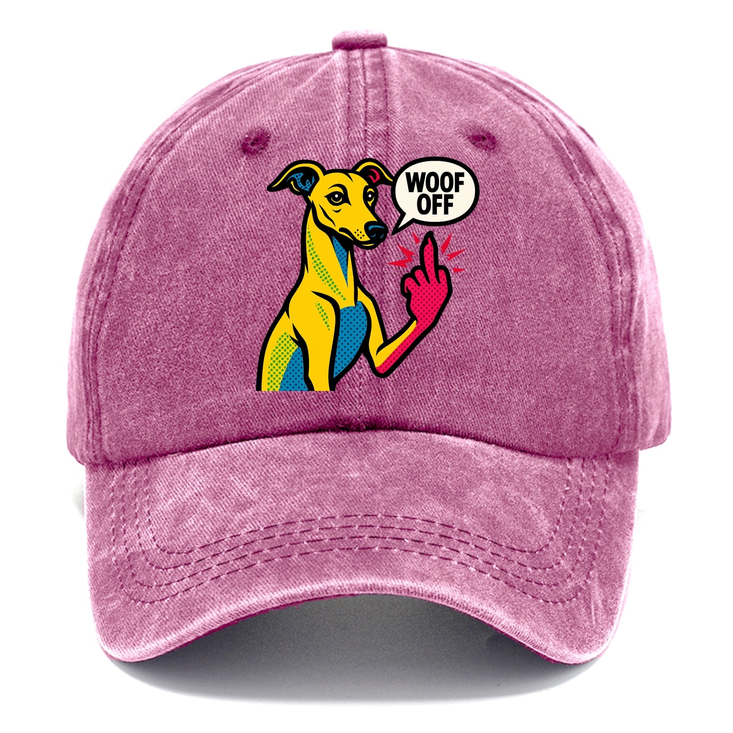 Whippet sleek athletic greyhound-like, elegant long paw giving sass - Classic Cap - Dusty Rose(Rose)