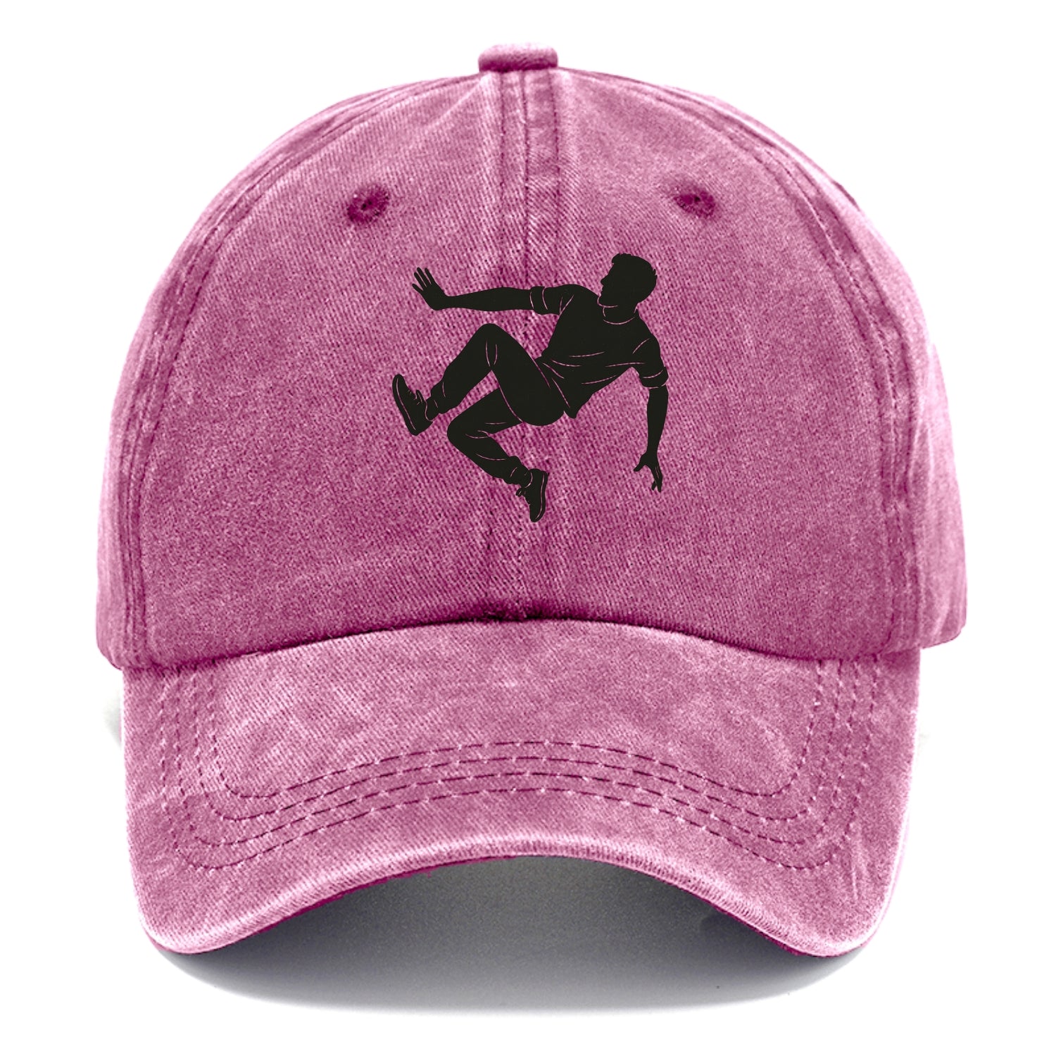 Parkour athlete wall run - Classic Cap - Dusty Rose(Rose)