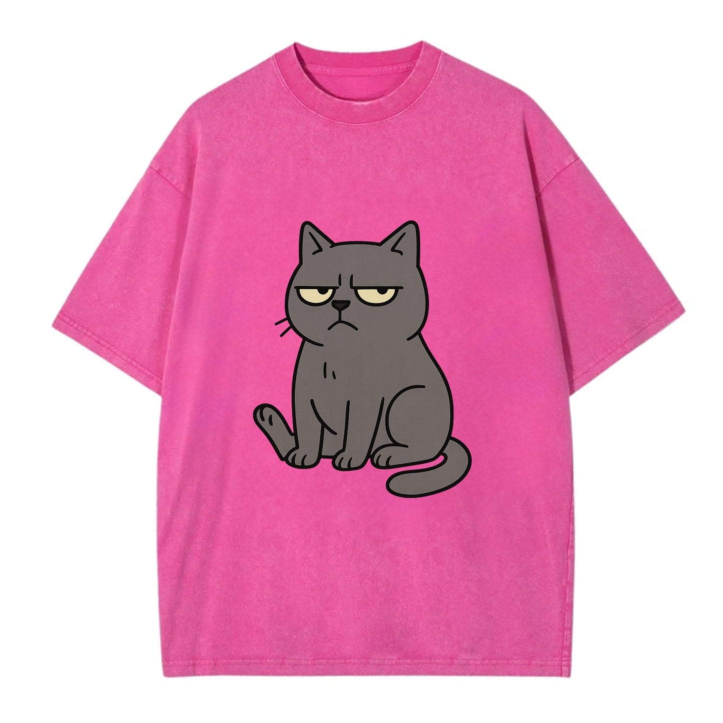 The Cat Judging Silently - Vintage T-shirt - Dusty Rose(Rose)