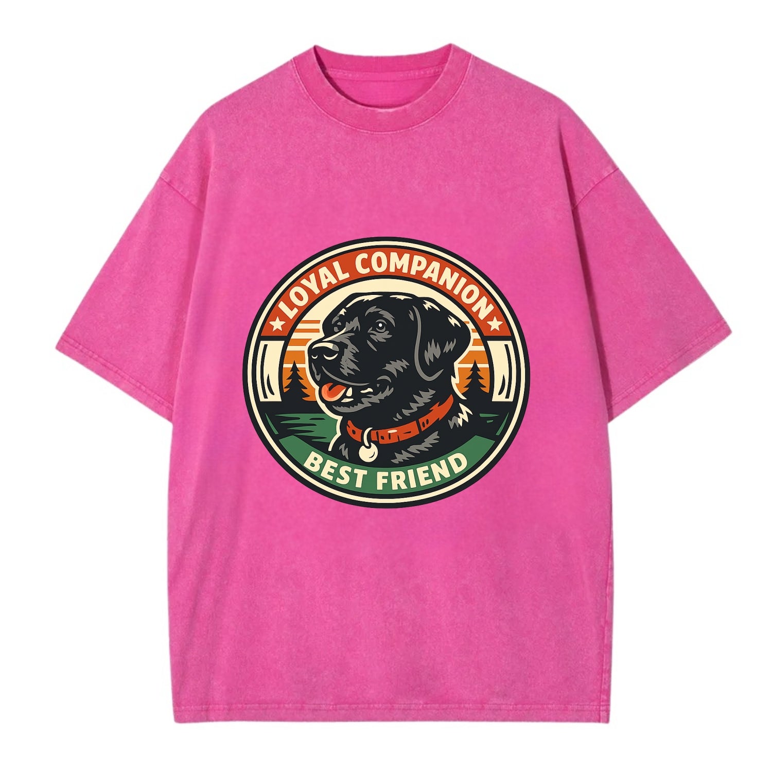 Noble Companion Emblem - Vintage T-shirt - Dusty Rose(Rose)