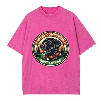 Noble Companion Emblem - Vintage T-shirt - Dusty Rose(Rose)