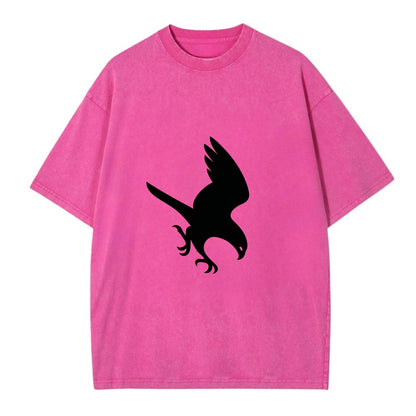 Hawk diving for prey - Vintage T-shirt - Dusty Rose(Rose)