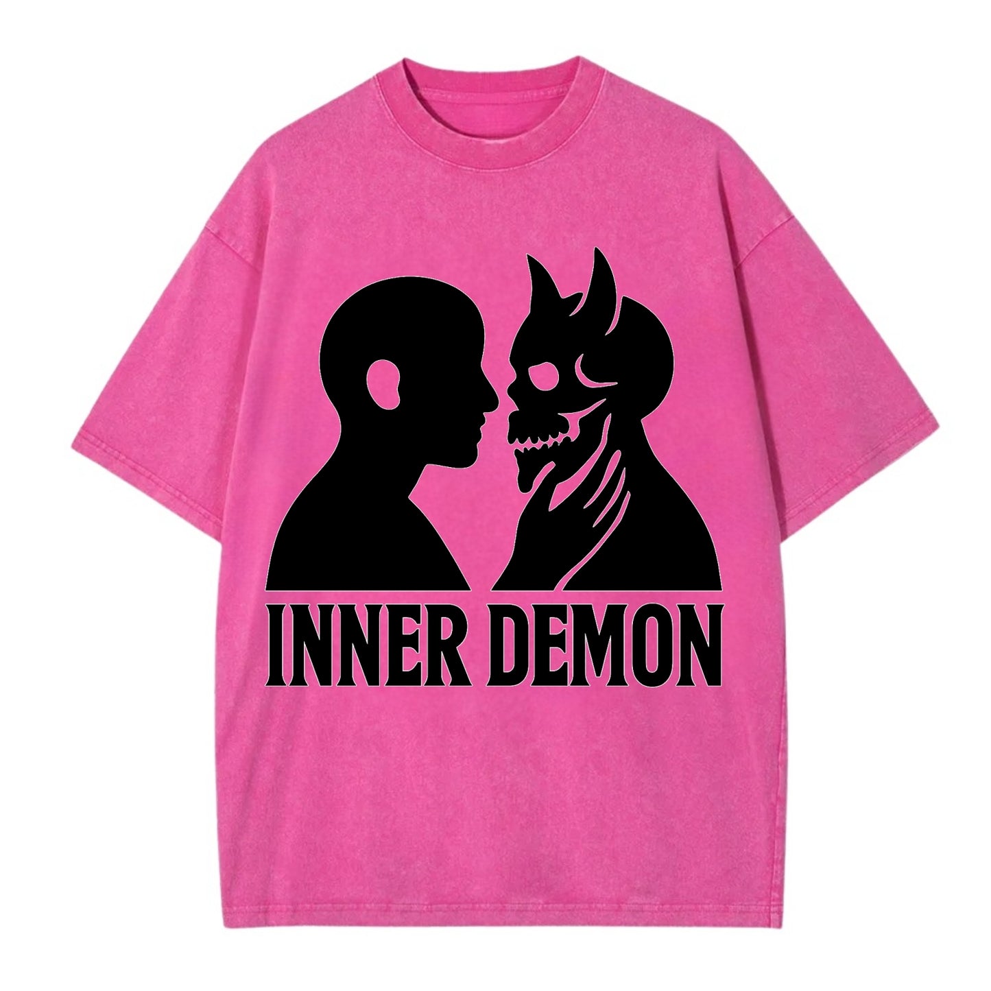 Inner Demon - Figure confronting shadow Vintage T-shirt - Dusty Rose(Rose)