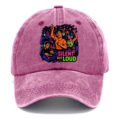 Silent disco dancers with glowing headphones - "Silent But Loud" - unique concert - Classic Cap - Dusty Rose(Rose)