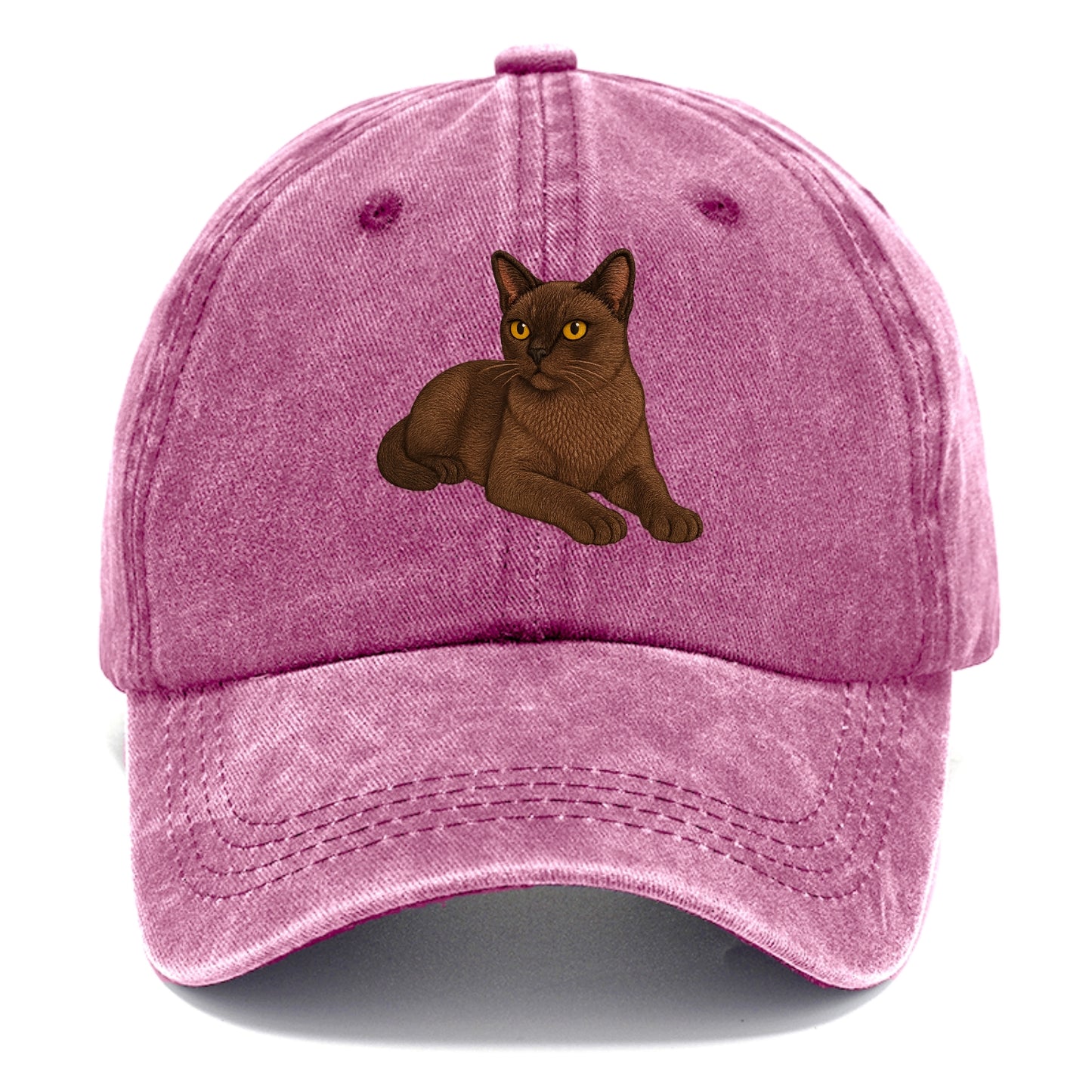 Burmese  relaxed lying down with head up Classic Cap - Dusty Rose(Rose)