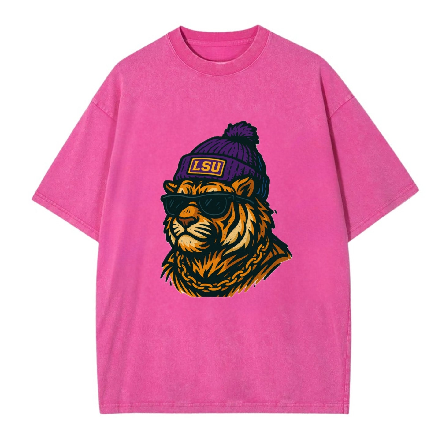 LSU Mike Tiger - Vintage T-shirt - Dusty Rose(Rose)