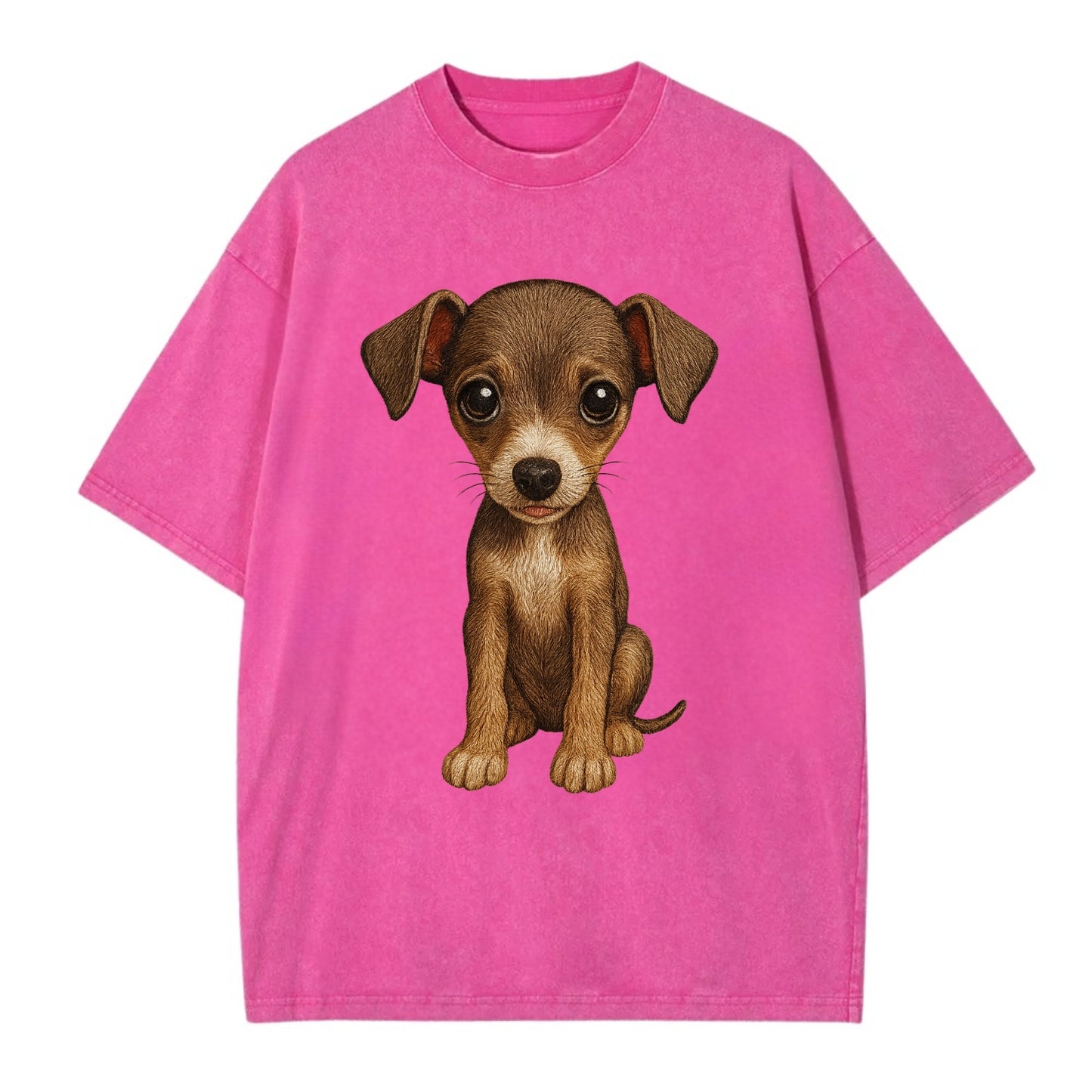 Baby Italian Greyhound Puppy - sleek tiny body, long legs, gentle eyes, - Vintage T-shirt - Dusty Rose(Rose)