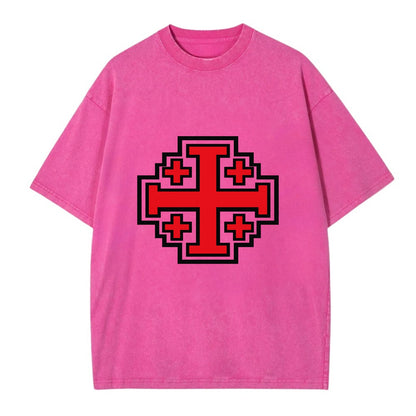 Heritage of Faith - Vintage T-shirt - Dusty Rose(Rose)
