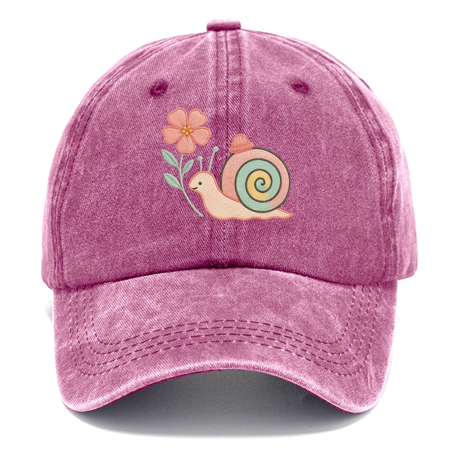 Coral Snail - Classic Cap - Dusty Rose(Rose)