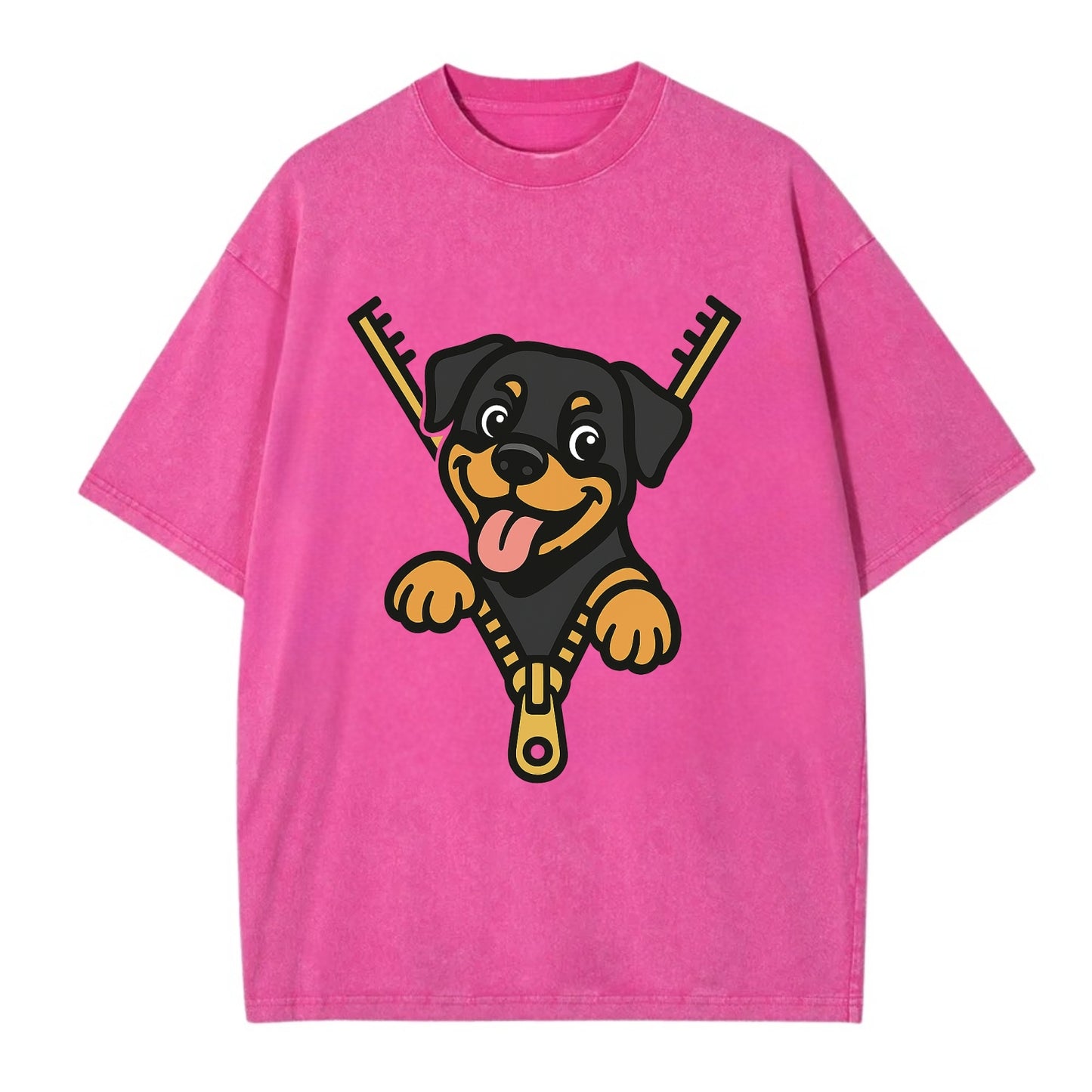 Rottweiler - Vintage T-shirt - Dusty Rose(Rose)
