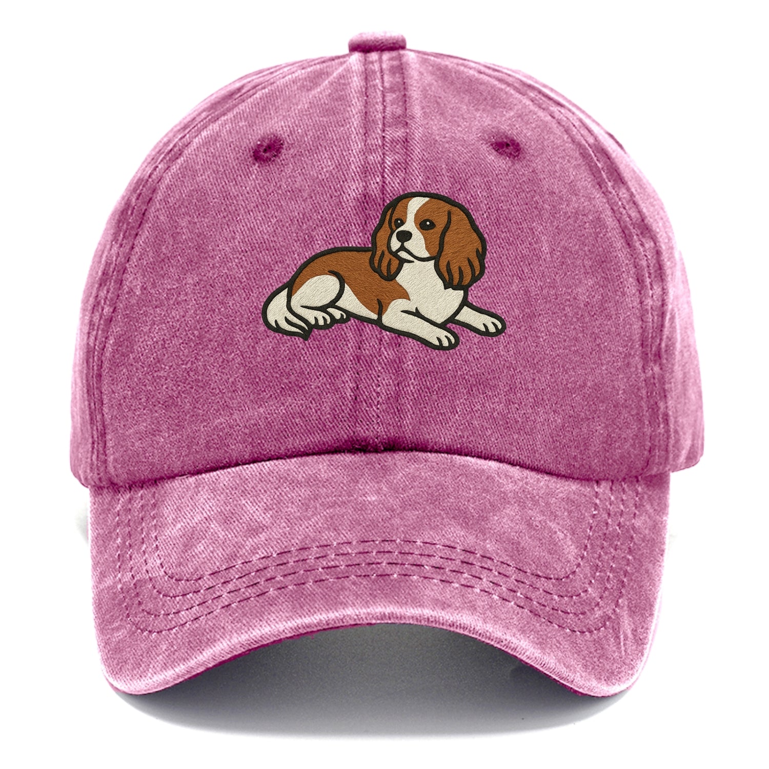 Cavalier King Charles Spaniel - Blenheim Classic Cap - Dusty Rose(Rose)
