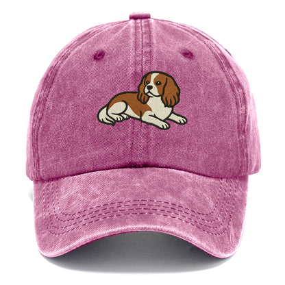 Cavalier King Charles Spaniel - Blenheim Classic Cap - Dusty Rose(Rose)