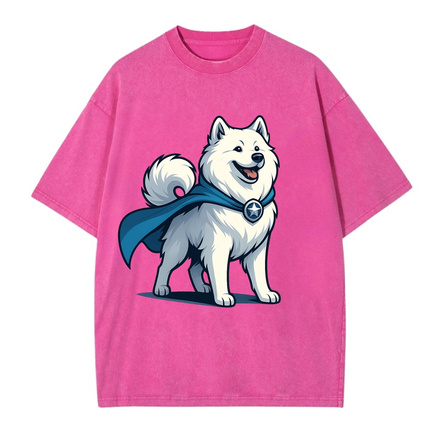 Samoyed Winter Hero  - Vintage T-shirt - Dusty Rose(Rose)