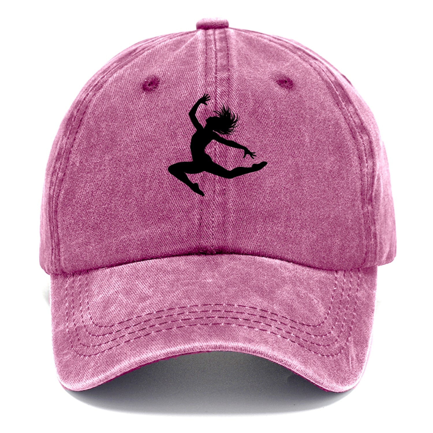 Contemporary dancer leap mid-air - Classic Cap - Dusty Rose(Rose)