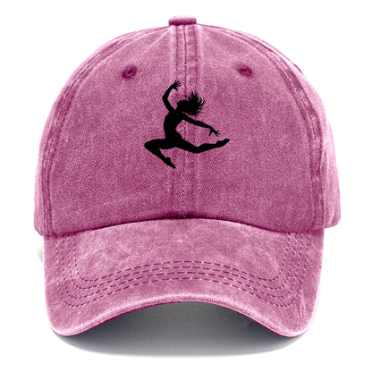 Contemporary dancer leap mid-air - Classic Cap - Dusty Rose(Rose)
