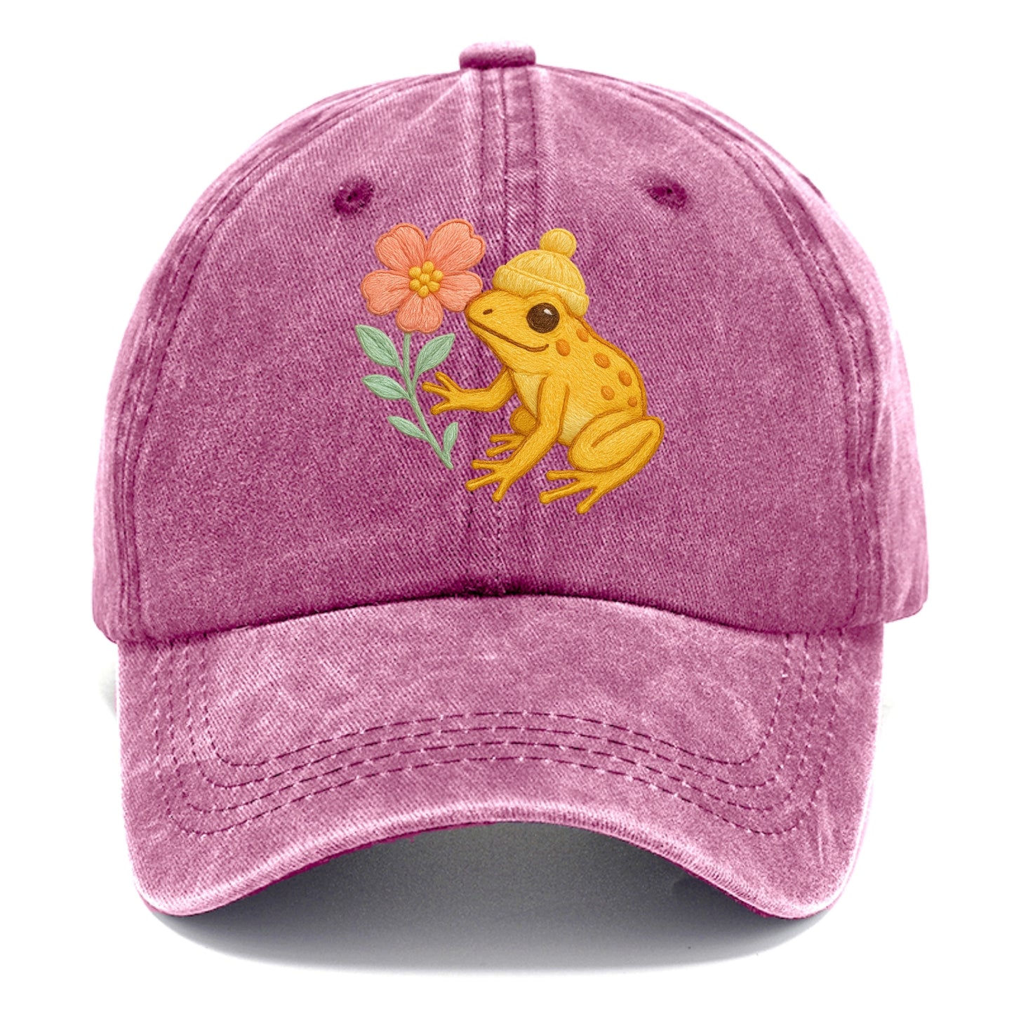 Yellow Dart Frog - Classic Cap - Dusty Rose(Rose)
