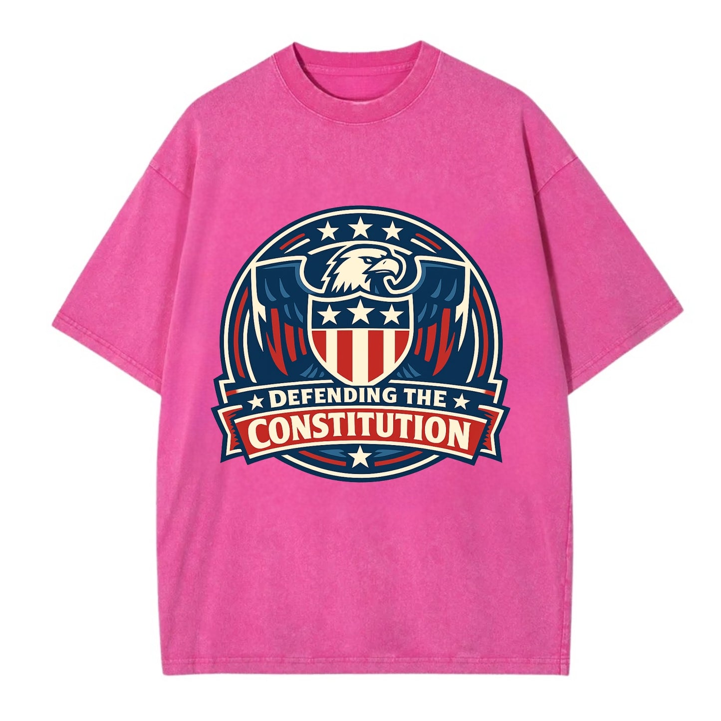 Defend Constitution - Vintage T-shirt - Dusty Rose(Rose)
