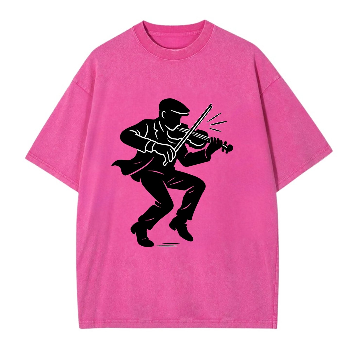 Irish folk musician traditional jig - Vintage T-shirt - Dusty Rose(Rose)