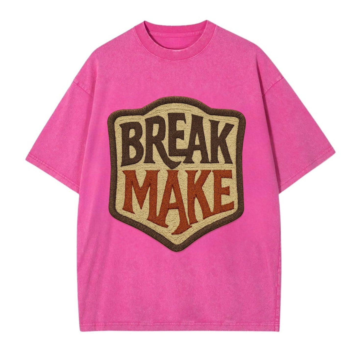 BREAK;MAKE THE RULES Rebel Red Snapback - Vintage T-shirt - Dusty Rose(Rose)