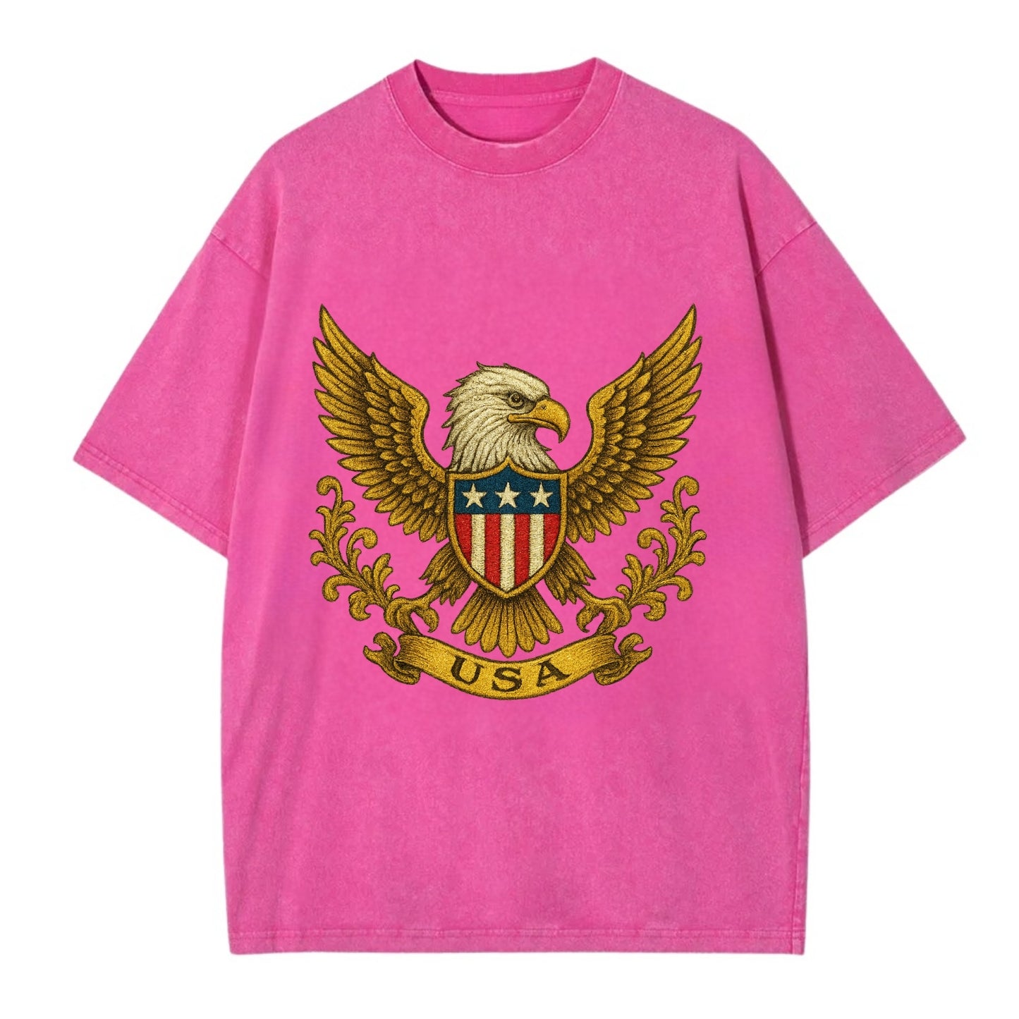 Usa Heritage Eagle 2 - Vintage T-shirt - Dusty Rose(Rose)