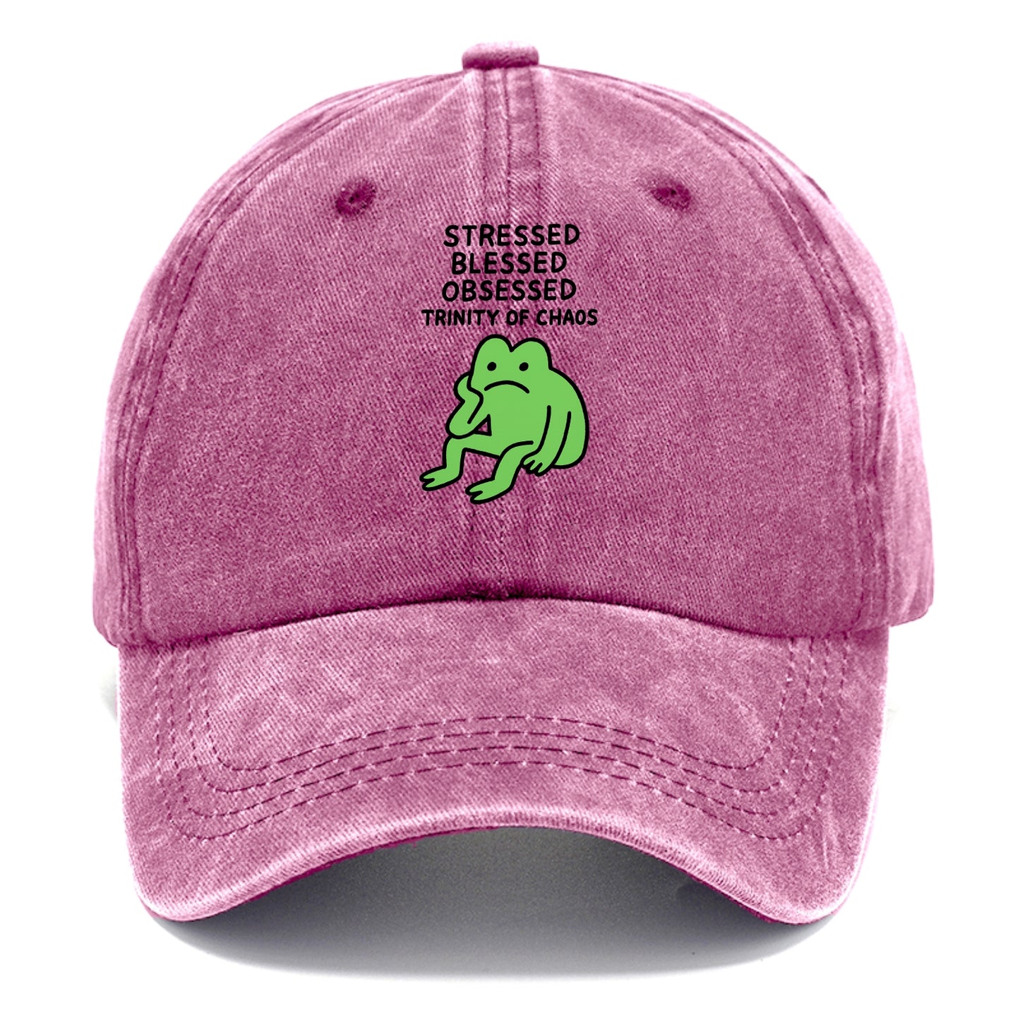 STRESSED BLESSED OBSESSED | Trinity of chaos - Classic Cap - Dusty Rose(Rose)