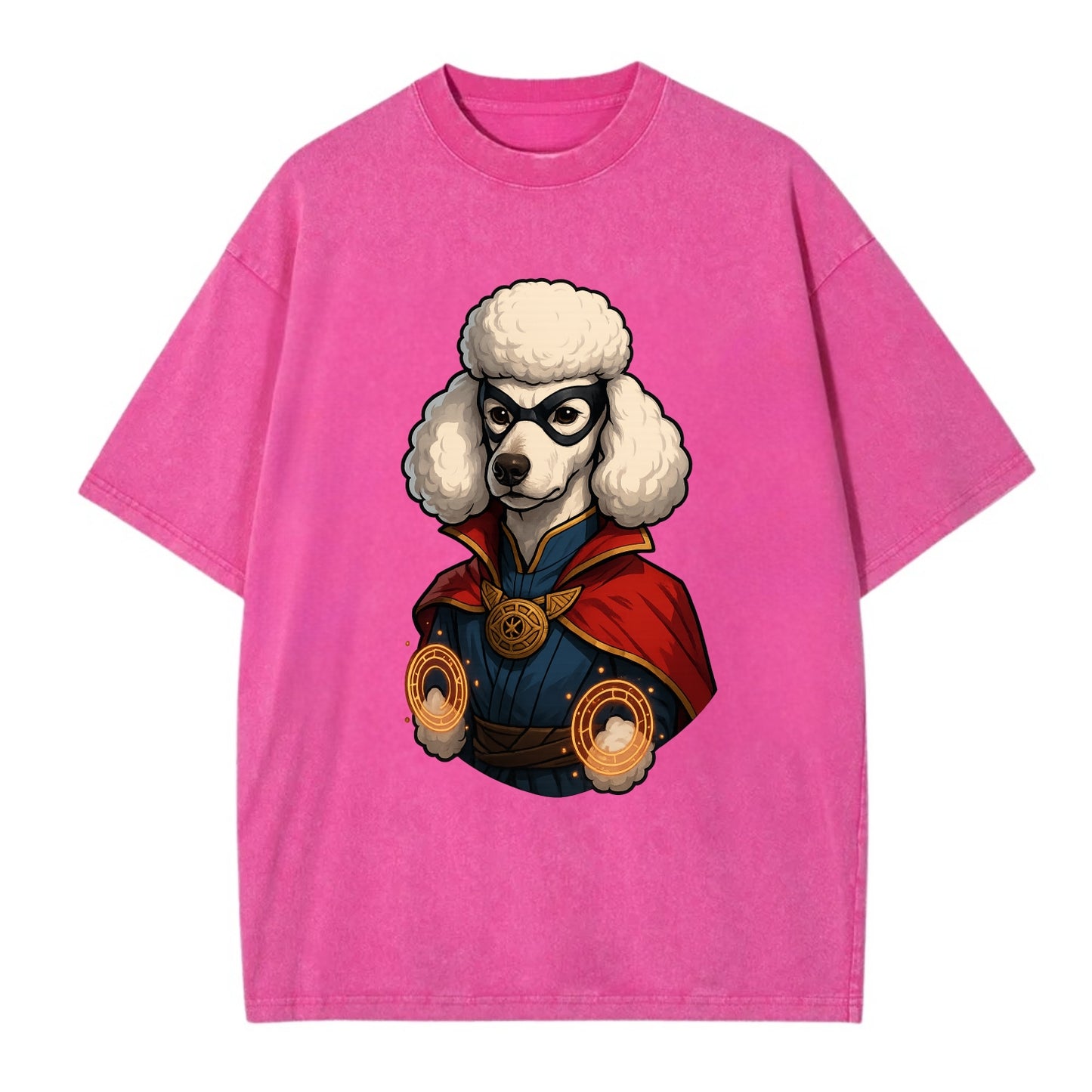 Poodle Doctor Strange  - Vintage T-shirt - Dusty Rose(Rose)