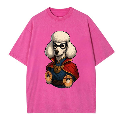 Poodle Doctor Strange  - Vintage T-shirt - Dusty Rose(Rose)