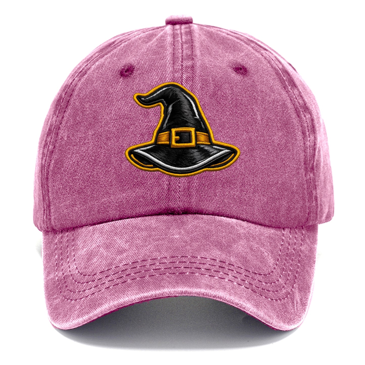 WITCH HAT - pointed hat with buckle in black and gold , coven - Classic Cap - Dusty Rose(Rose)