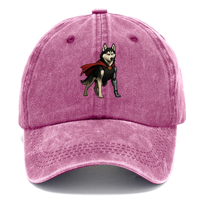 Siberian Husky Winter Soldier  - Classic Cap - Dusty Rose(Rose)