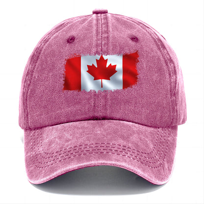 Gorra clásica con la bandera canadiense