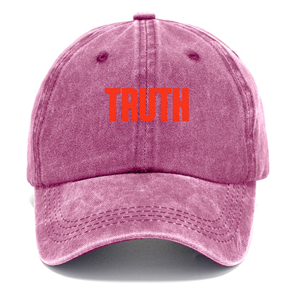 Bold typography design - "TRUTH" - honesty, reality - Classic Cap - Dusty Rose(Rose)