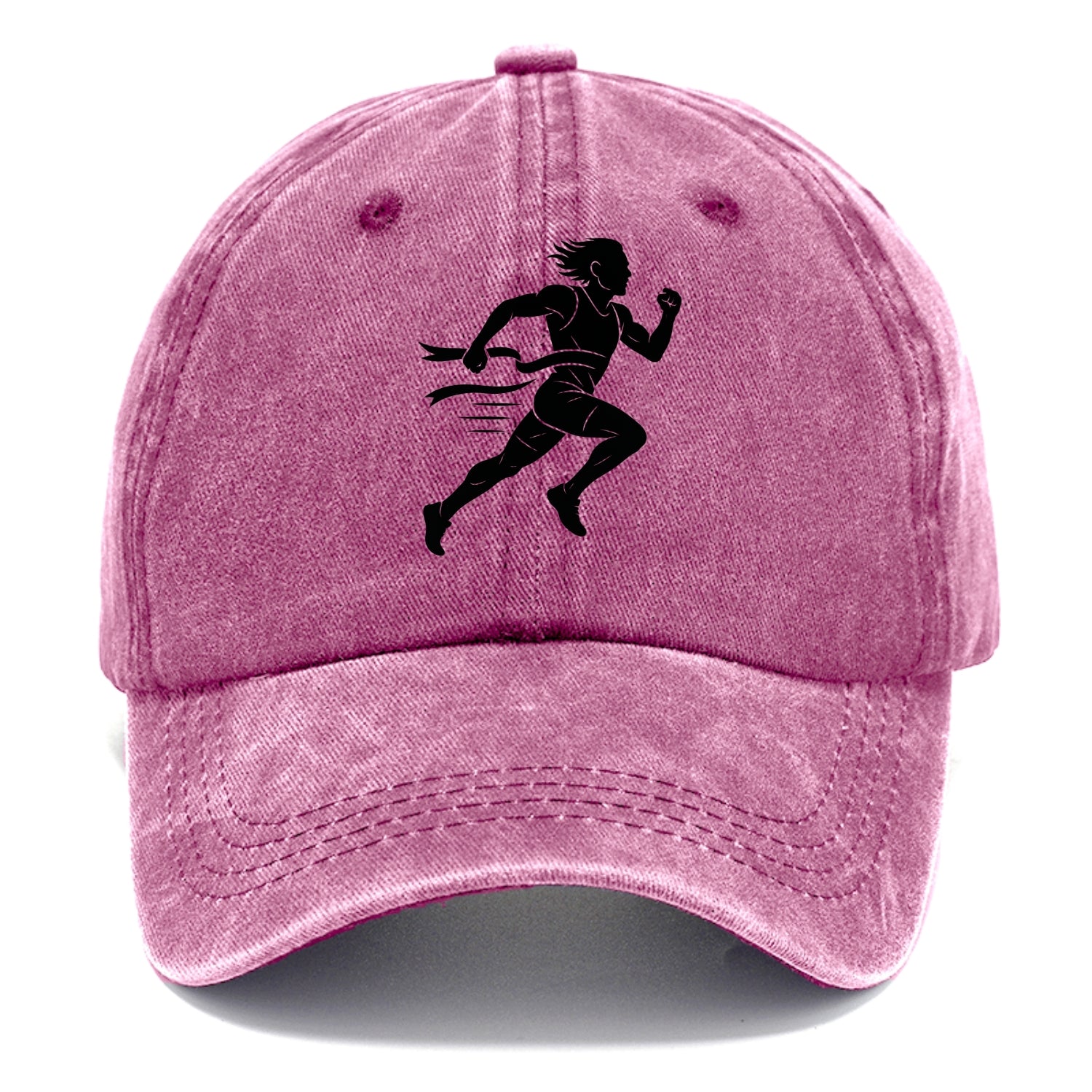 Runner sprinting finish line - Classic Cap - Dusty Rose(Rose)