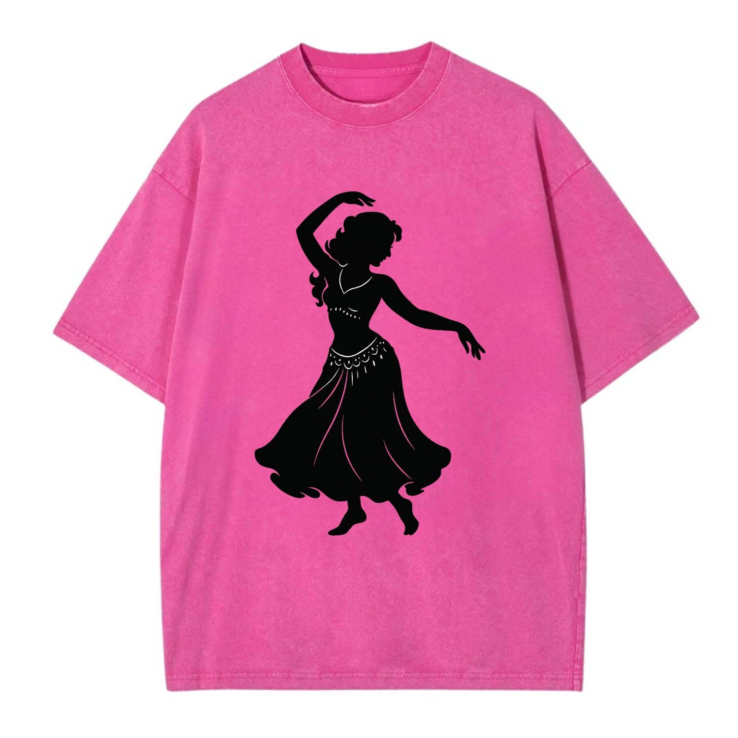 Belly dancer graceful gesture - Vintage T-shirt - Dusty Rose(Rose)