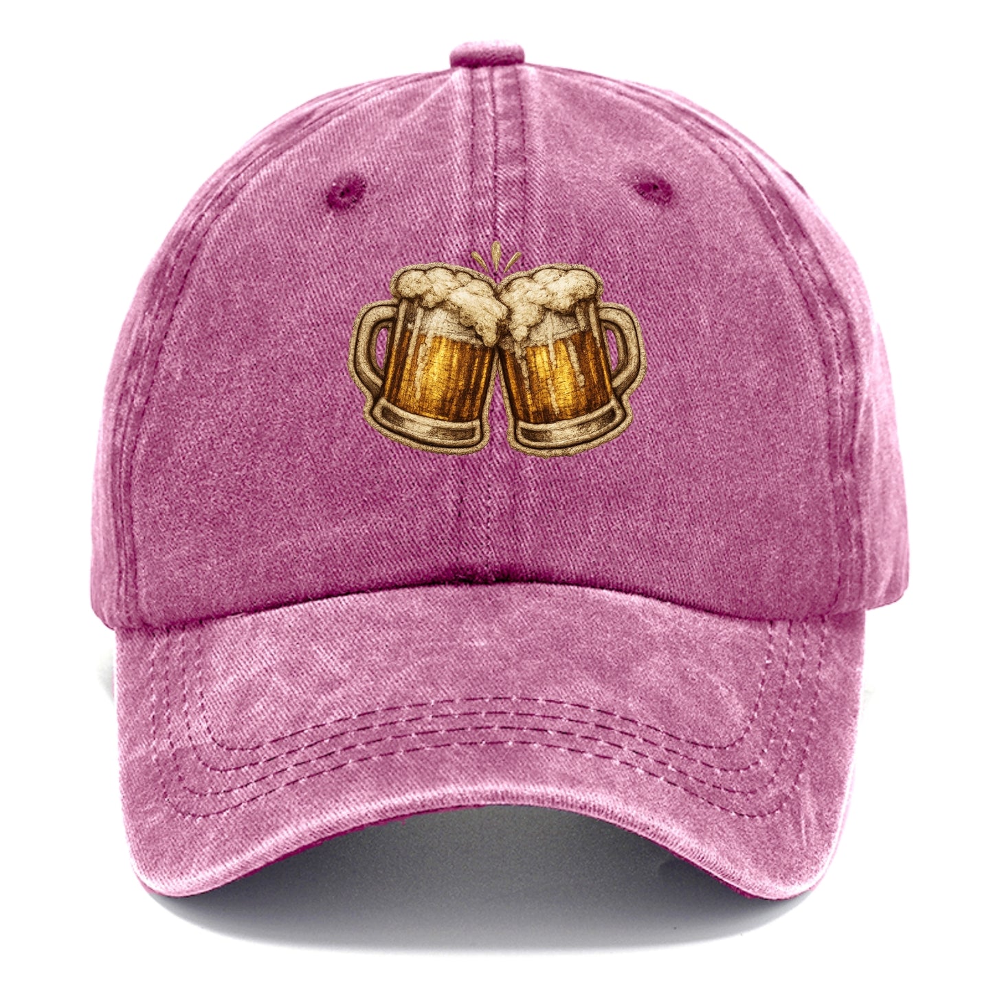 BEER MUG CHEERS - frosty beer stein in gold and amber , brewery - Classic Cap - Dusty Rose(Rose)
