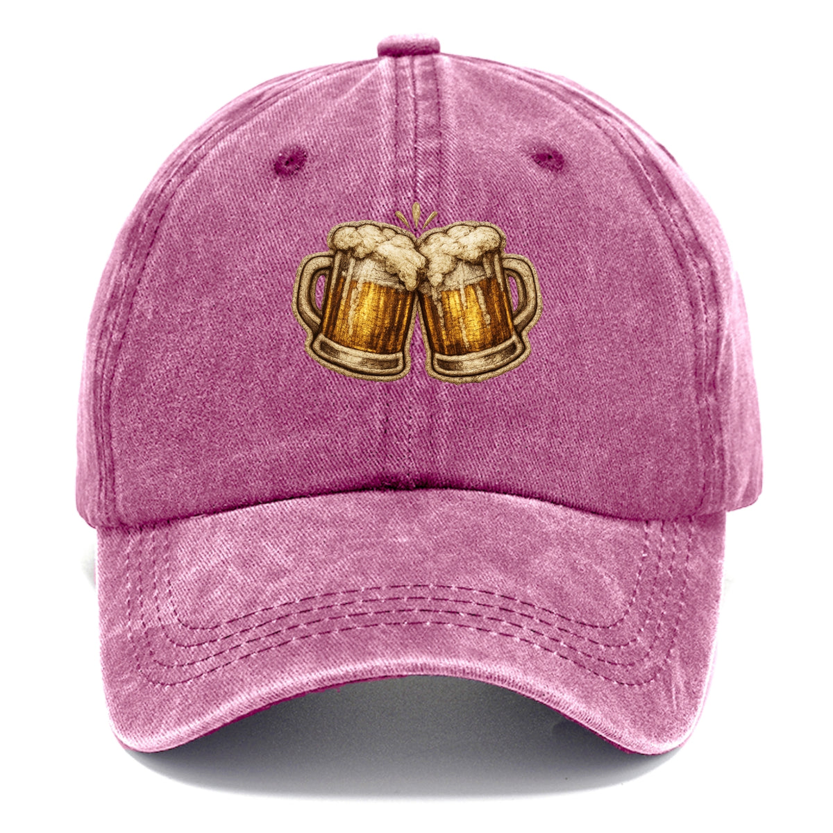 BEER MUG CHEERS - frosty beer stein in gold and amber , brewery - Classic Cap - Dusty Rose(Rose)