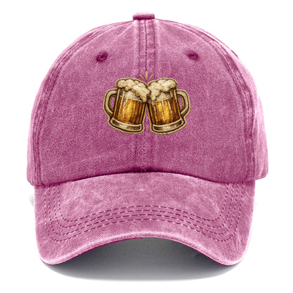 BEER MUG CHEERS - frosty beer stein in gold and amber , brewery - Classic Cap - Dusty Rose(Rose)