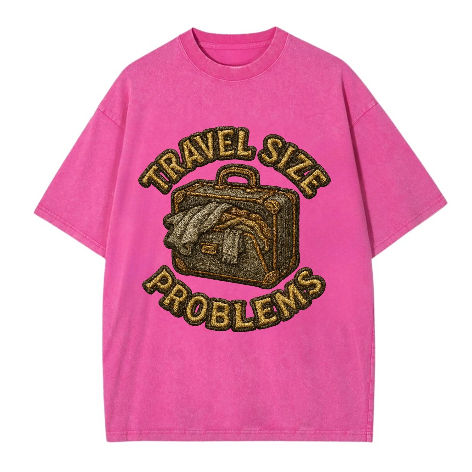 Travel Size Problems  - Vintage T-shirt - Dusty Rose(Rose)
