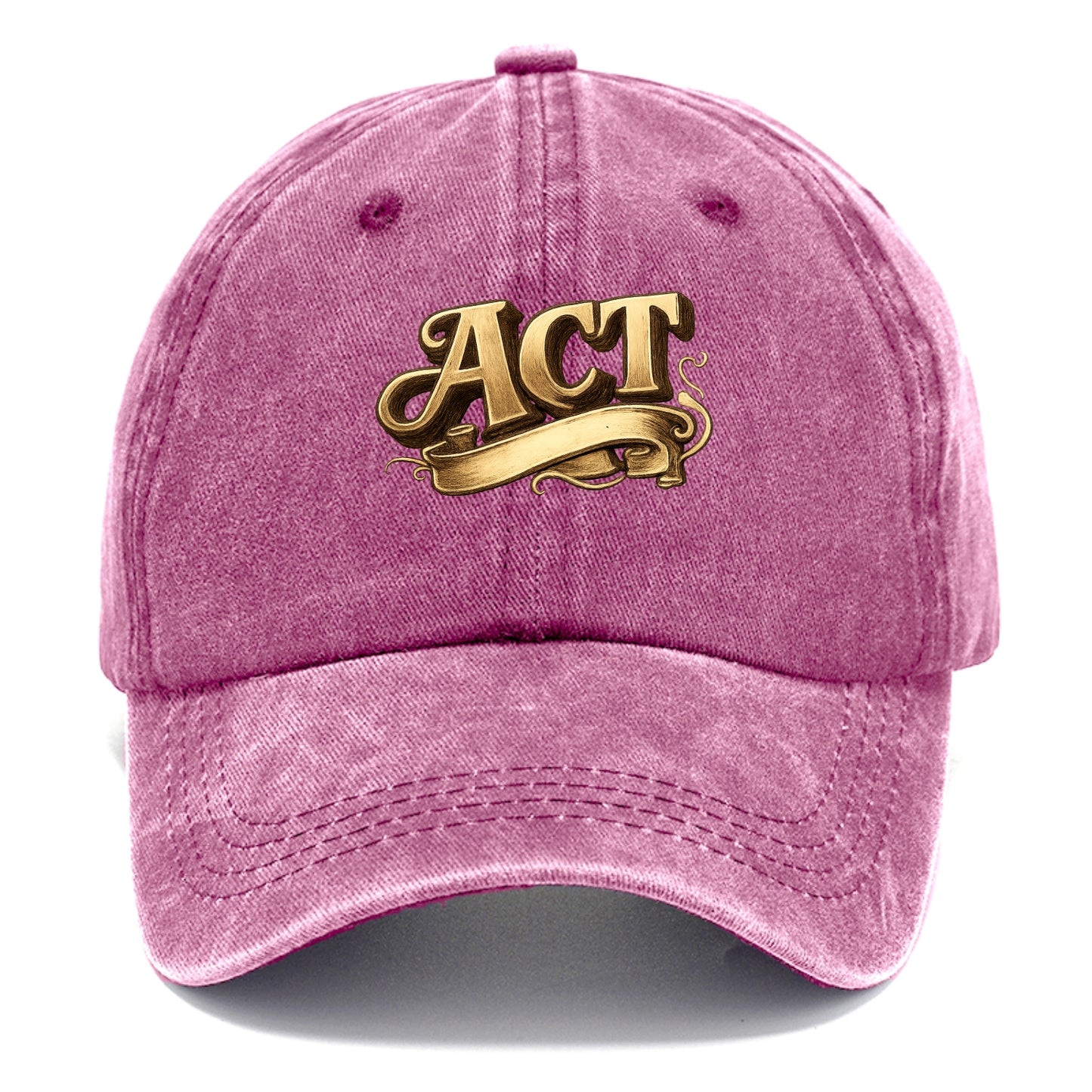 Bold typography design - "ACT" - take action, do something - Classic Cap - Dusty Rose(Rose)