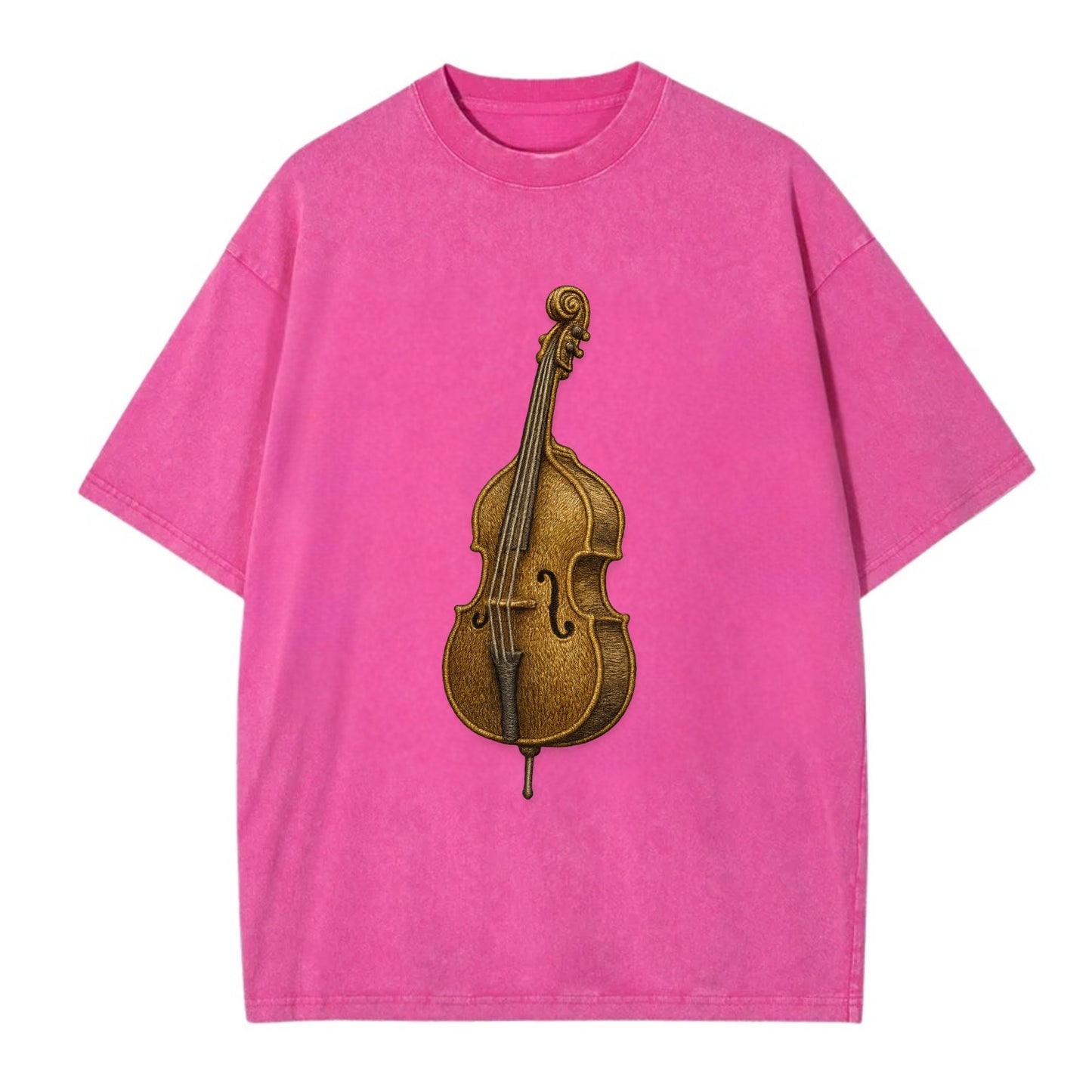Acoustic Bass  - Vintage T-shirt - Dusty Rose(Rose)