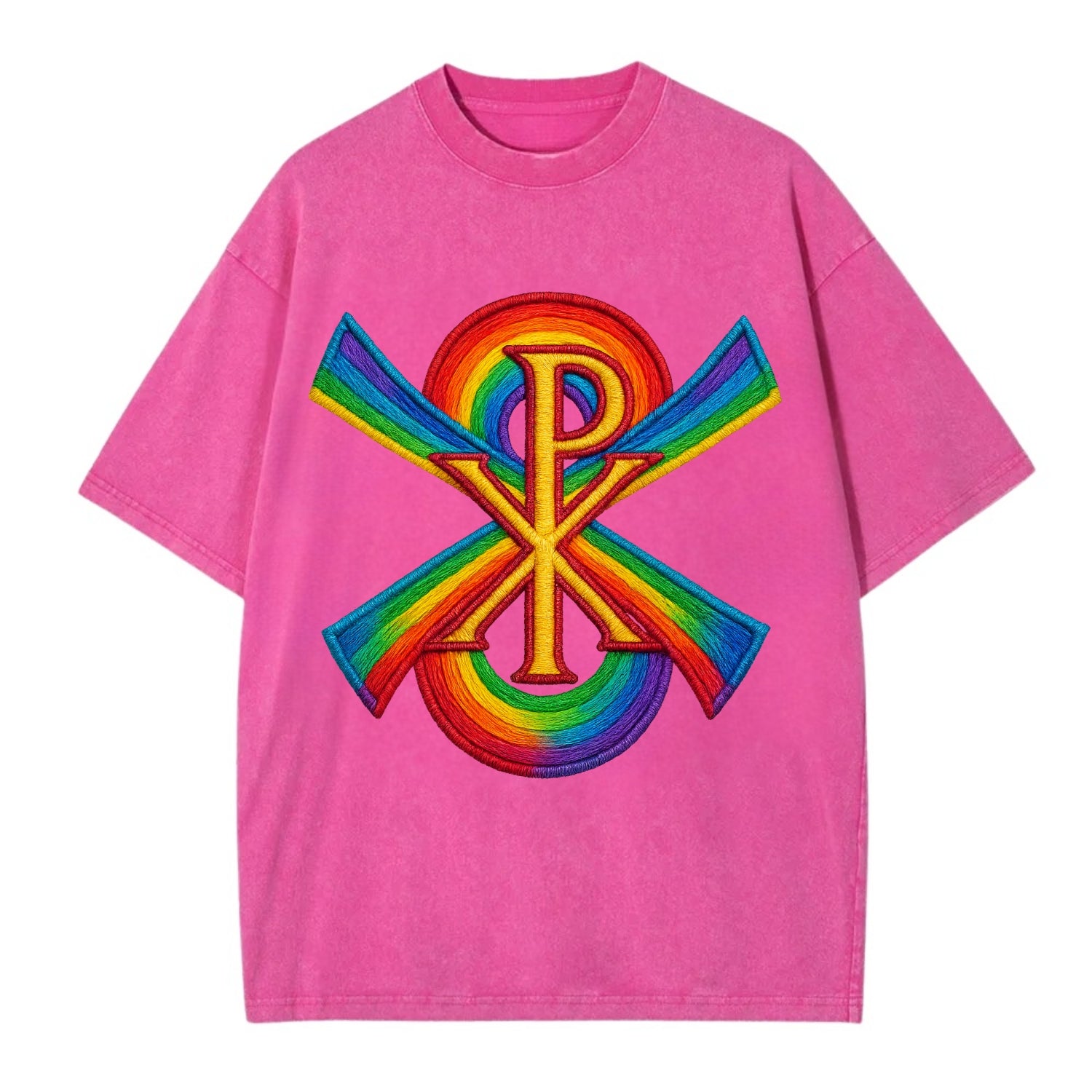 Chi Rho  - Vintage T-shirt - Dusty Rose(Rose)