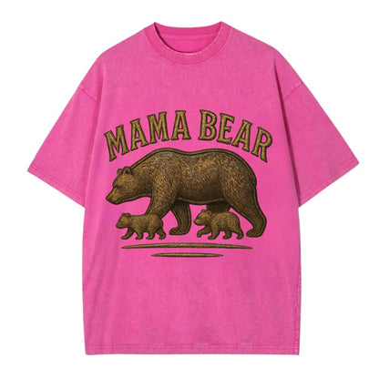 Mama Bear  - Vintage T-shirt - Dusty Rose(Rose)